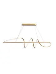 Cumulus 1.5m LED Linear Pendant in Brass