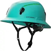 STUDSON SHK-1 Full Brim Safety Helmet: ANSI/ISEA Z89.1 Type II Compliant (R 2019), Lightweight & Breathable, NFC Emergency Contact Chip, One Size, Class C & E Protection