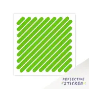 Reflective Frame Stickers Safety Decal MTB Bike Mountain Biking GREEN