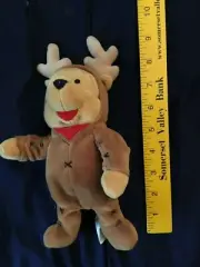 Pre Owned 9.5" Reindeer Pooh Bean Plush oo1