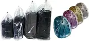 [Lungcha] Set of 5 Plastic Storage Bags for Luggage Storage, Pillow Bag, Rug Bag Plastic Drawstring Bags for Suitcase Storage, Attic Storage Bags. Quality Large Plastic Storage Bag (X-Large)