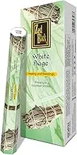 ZED BLACK Z024 White Sage Incense Sticks, 20 Sticks x 6 Packs