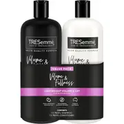 2 x 750 mL Tresemmé Volume & Fullness Shampoo and Conditioner for Fine Hair with Multi-Vitamins & Coconut Oil