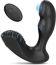 3 in 1 Tapping Prostate Massager Vibrator with 7 Thump Tapping & Vibration Modes for Men Women, Vibrating Butt Plug Sex Toys with Remote Control