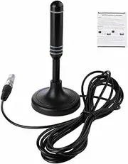 TV Antenna Indoor - Long Range Antenna, Indoor TV Receiver | Amplified Digital Antenna Supports Local Channels Easy Installation, Digital TV Antenna Amplifier Signal Booster Indoor Antenna