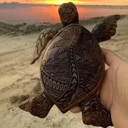 Sea Turtle Figurine Statue Tortoise Sculptures Indoor Outdoor Home Garden Decor Ornament