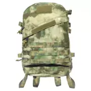 TC0098 40 Litres Tactical Backpack Green Ruins w/ Sternum Waist Hip Belt Strap