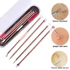 Pimple Remover Blackhead Tweezers Acne Needle 4x Blackhead Remover Tool Kit