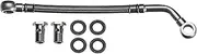 Gates TL241 Turbocharger Coolant Feed Line - Steel x 12 1/2" W/2 Banjo Bolts, 4 Washers