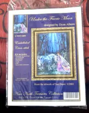 Under The Faerie Moon #NNT-009 Embellished Cross-stitch Dyan Allaire Sue Dawe
