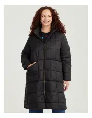 [Taking Shape] A Line Hooded Puffer Jacket in Black