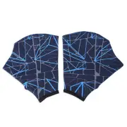 Swimming Hand Fins Half-Cut Webbed Diving Swim Gloves Training Flippers Paddle