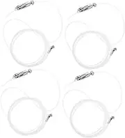 iplusmile Picture Hanging Wire Kit 4 Sets Stainless Steel Nylon Gallery Rail Hooks for Art Frames Mirrors Reliable Support