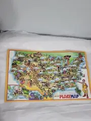 McDonald's Laminated Placemat Ronald McDonald Placemap Grimace Birdie VNTG 1984