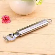 ElgnAura Stainless Steel Lemon Zester, Lemon Lime Orange Peeler with Ergonomic Handle, Handheld Citrus Scraper Tool for Easy Fruit Preparation