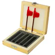 5 PC 3/8' Shank Indexable Carbide Insert Lathe Turning Tool Bit Set