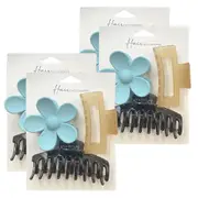 12pc Hair Accessories Melrose Womens/Ladies Clips Crab Holder Claw Daisy Styling