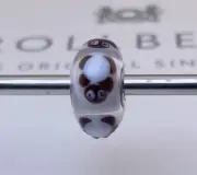 Trollbeads Turtle White Glass Bead