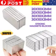 Super Strong Neodymium Magnets – Rare Earth Block, 100PCS, Powerful Cuboid