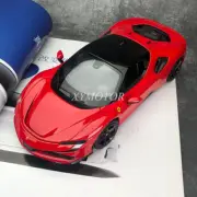 1/18 BBURAGO Ferrari SF90 Stradale Supercar Diecast Model Car Toys Gift Display