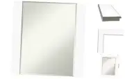 Bathroom Mirror Wall Mirror for use as Bathroom Glass Size 18x24 Cabinet White