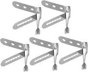Tofficu 5Pcs Stainless Steel Multifunctional Thermometer Holder Clips Durable Probe Clamp for Accurate Measurement Milk and Meat