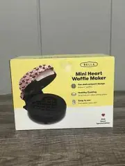 Bella Mini Waffle Maker Pink Heart Special Edition-New