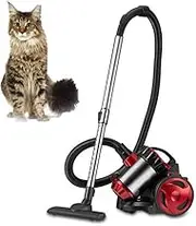 Bagless Cylinder Vacuum Cleaner, 2000w High Power Motor for Pets, 1.5 Litre Capacity, 4.5m Power Cord, 4 Stage HEPA Filter for Dust, Dirt and Allergens, Turbo Tool for Pet Hair
