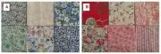 Quilting Fabric Squares 4 Inch 6 Prints Total of 60 Squares Patchwork #129