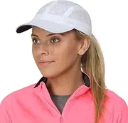 [TrailHeads] Women's Race Day Performance Running Cap, Lightweight & Quick Drying Mesh Sports Hat with Reflective Trim, Adjustable Fit