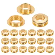 10mm(2/5 Inch) Brass Hole Eyelets, 20 Pcs Arc Surface Grommets, Light Gold