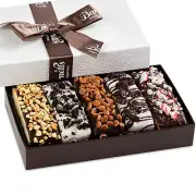 Valentines Day Chocolate Gift Baskets, 5 Cookie Chocolates Box, Covered Cookies