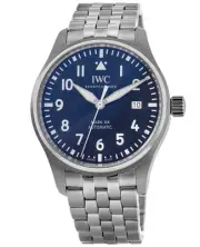 New IWC Pilot's Mark XX Automatic Blue Dial Steel Men's Watch IW328204