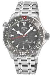 Gevril Men's 48834B Hudson Yards Diver Automatic Stainless Steel Swiss Watch