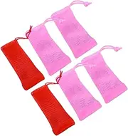 NOLITOY Soap Pouch Set 6pcs Facial Cleanser Foaming Net for Handmade Beauty Soaps Easy to Use Random Color