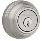 Kwikset Single Cylinder Deadbolt SmartKey & Microban In Satin Nickel 99800-123