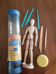 Mannequin 12" Jointed Wooden Male Manikin Art Modeling Tools Nicole Crafts