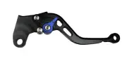 1 x black short motorcycle brake lever blue for Suzuki B-King 2008 - 2011