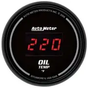 Autometer Sport-Comp Digital Oil Temp Gauge Electric - 0-340 F, 2 1/16 Inch, AU6348