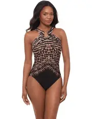 [Miraclesuit Swim] Topkapi Aphrodite High Neck Shaping Swimsuit in Black