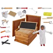 Jumbl 30 Pcs. Bee Keeping Starter Kit with Suit, Sheets & More - Wax Coated