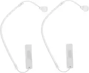SHINEOFI 2pcs Tablet Pen Lanyard with Lost Spring Rope Elastic Leash for Stylus and Pencil Nonslip Design Adhesive Clip Convenient Holder for Easy Access