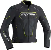 Ixon Zephyr Air HP Motorcycle Textile Jacket, black-yellow, Size XL for Men Black Yellow