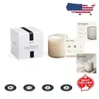 Indoor Use Hand Blown Glass Candle - 6.5 oz Star Magnolia - Floral Elegance