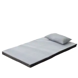 岱思夢 6D立體透氣8公分折疊床墊 雙人5尺 摺疊床墊 學生床墊 日式床墊 贈防蹣抗菌枕2入
