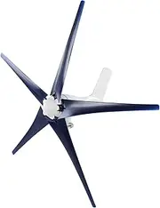 800W Small Wind Generator, 5 Blades Power Turbines Kit with Special Stator for Marine Home Charging (24V)