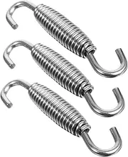 MOLUCKFU Motorcycle Supply 3pcs Pipe Spring Spring Hooks Stainless Steel for Easy Installation Compatibility