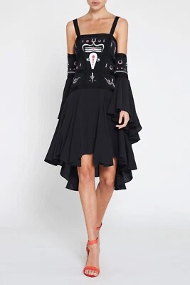 Sass & Bide PHOENIX bodice long sleeve dress size 10 /40
