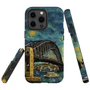 For iPhone 13 Pro Max Tough Protective Cover, Painting Of The Harbour Bridge