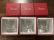 Baccarat 2012 Model Rock Glasses 3 Pcs